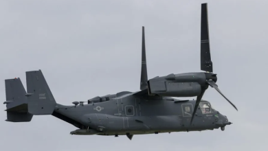 Photo of US military aircraft with eight aboard crashes off Japan island