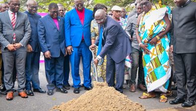 Photo of Vice President Bawumia fulfils promise to Trinity Theological Seminary ; cuts sod for hostel facility