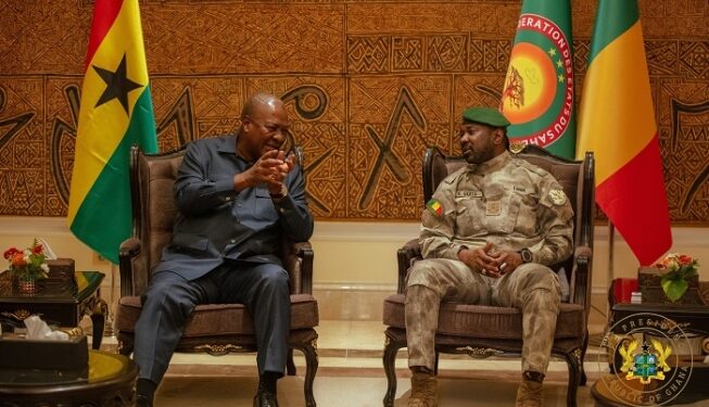 President Mahama meets Mali’s Goïta, set for talks in Niger and Burkina Faso