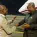 President Mahama arrives in Abidjan for President Ouattara’s swearing-in