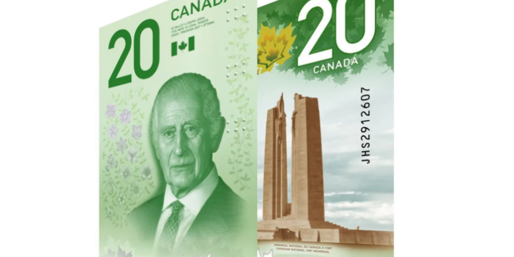 Canada unveils new $20 bill featuring portrait of King Charles